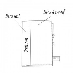 Protège carnet de santé personnalisé pour bébé - Fabrication Française