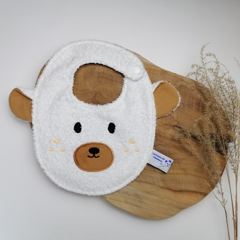 Bavoir bébé biche personnalisable .taille naissance à 3 ans