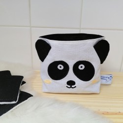 lingettes lavables panda