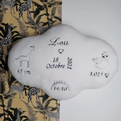 Coussin de naissance personnalisé