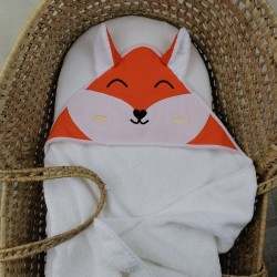 cape de bain renard bébé