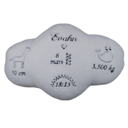 coussin de naissance personnalisée