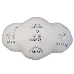 coussin de naissance personnalisé