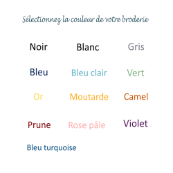 couleur broderie